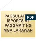 Pagsulat NG Isports at