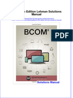 Full Bcom 8Th Edition Lehman Solutions Manual Online PDF All Chapter