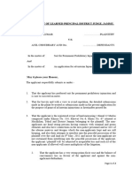 Ad-Interim Application-Civil Suit of SH Pritam Singh For Permanent Prohibitory Injunction