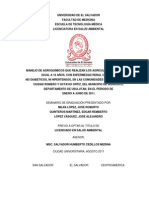 Estudio Sobre El Manejo de Agroquimicos de Personas Con Erc - Bajo Lempa 2011 Ues PDF
