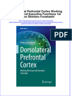 Full Ebook of Dorsolateral Prefrontal Cortex Working Memory and Executive Functions 1St Edition Shintaro Funahashi Online PDF All Chapter