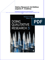 Full Ebook of Doing Qualitative Research 3Rd Edition Benjamin F Crabtree Online PDF All Chapter