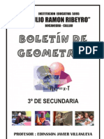 Boletin Geometria 3º Secundaria - JRR 2010