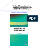 Full Ebook of Drug Control and International Law Routledge Research in International Law 1St Edition Daniel Wisehart Online PDF All Chapter
