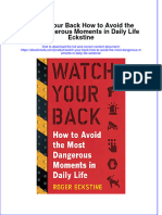 Watch Your Back How To Avoid The Most Dangerous Moments in Daily Life Eckstine Online Ebook Texxtbook Full Chapter PDF