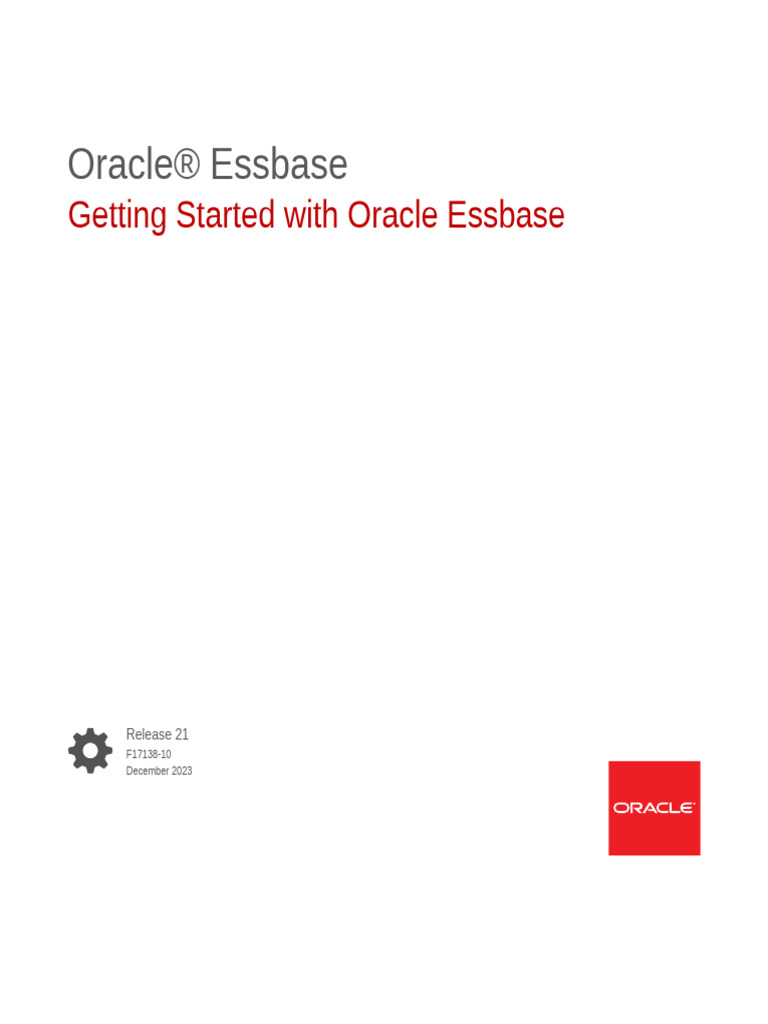 Getting Started With Oracle Essbase | PDF | Cloud Computing | Databases