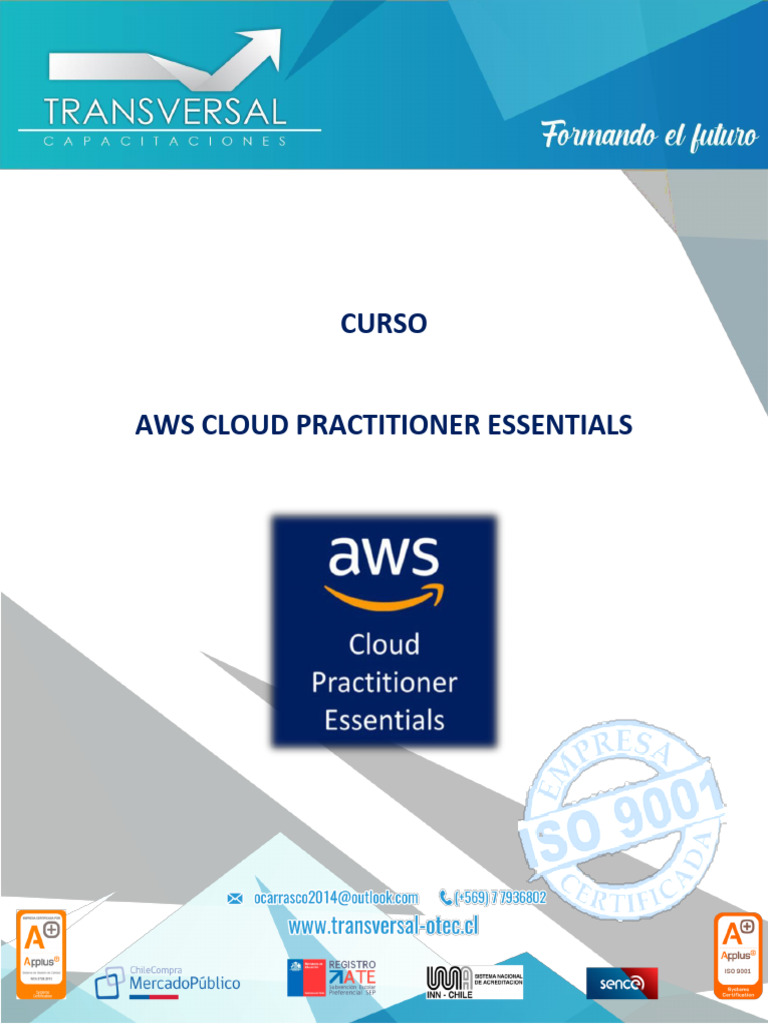 Curso AWS Cloud Practitioner Online | PDF | Computación en la nube | Moodle