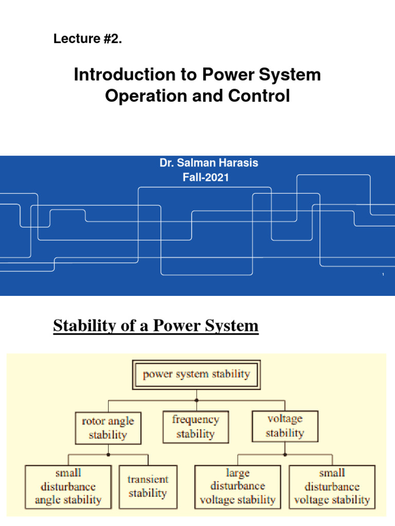Introduction To Power System Operation and Control Download Free PDF