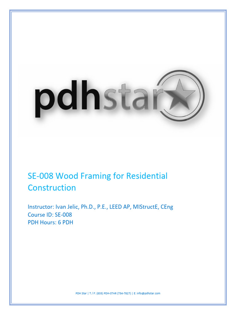 Wood Framing Design for Residences | PDF | Lumber | Plywood