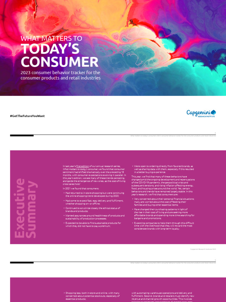 Final Web Version Report Consumer Trends | PDF | Cost Of Living ...