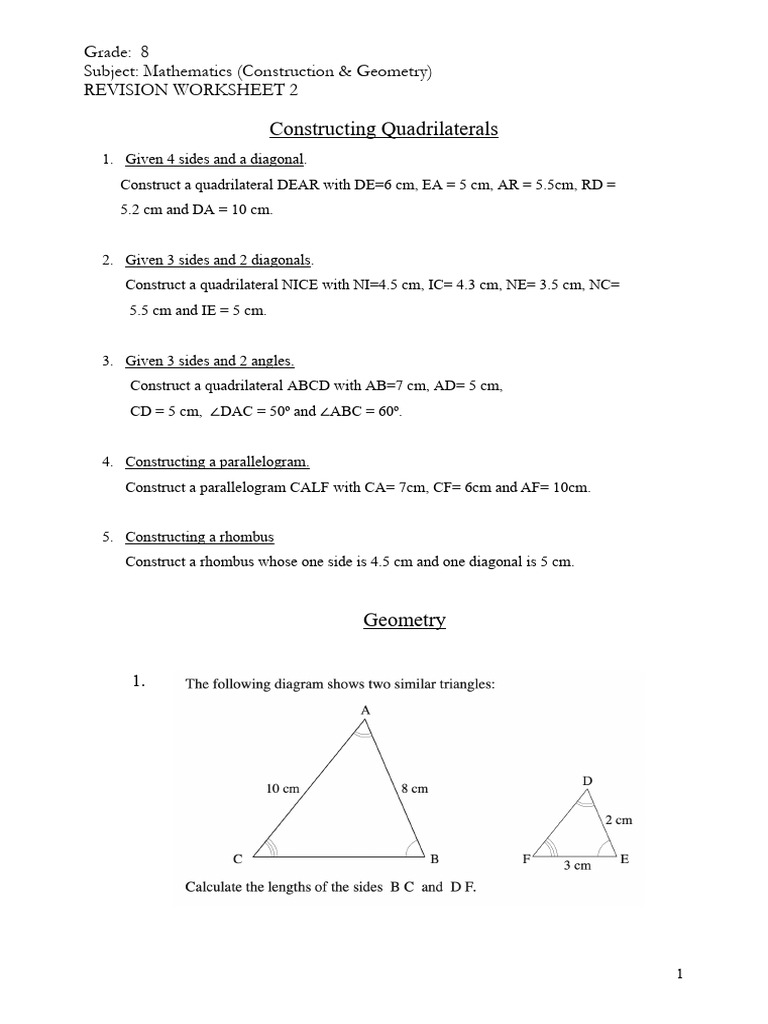 2G8RWY24 Geometry | PDF | Triangle | Rectangle