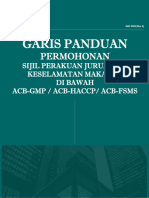 Garis Panduan Permohonan Sijil Perakuan Juruaudit Keselamatan Makanan Di Bawah ACB