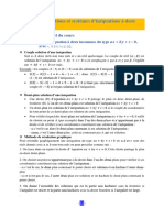 Inéquations et systèmes d’inéquations à deux inconnues