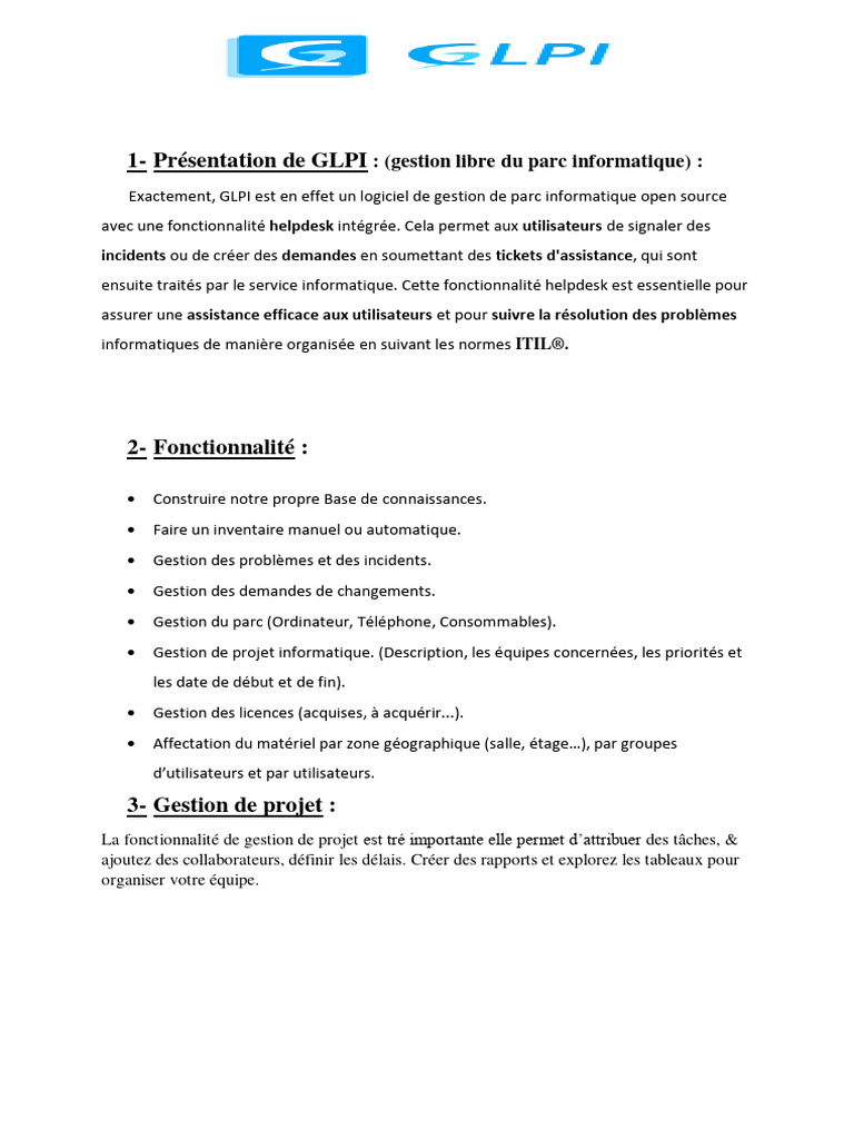 R Glpi | PDF | Affaires | Ordinateurs
