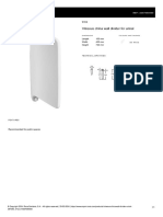 Vitreous China Wall Divider For Urinal: Length 100 MM Width 400 MM Height 730 MM