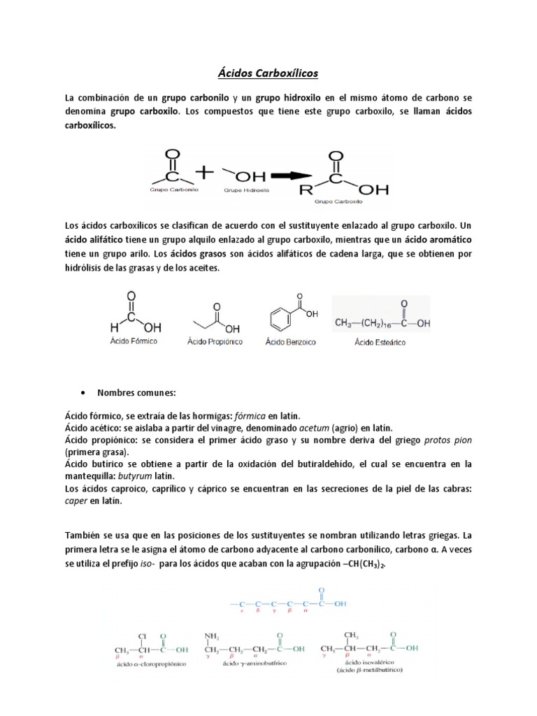 Ácidos Carboxílicos Ácido carboxílico Amida