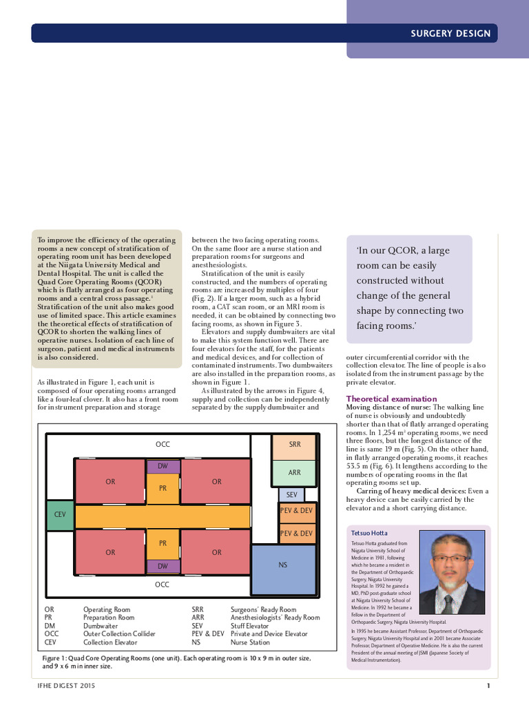 Quad Core Operating Room Design | PDF | Operating Theater | Surgery