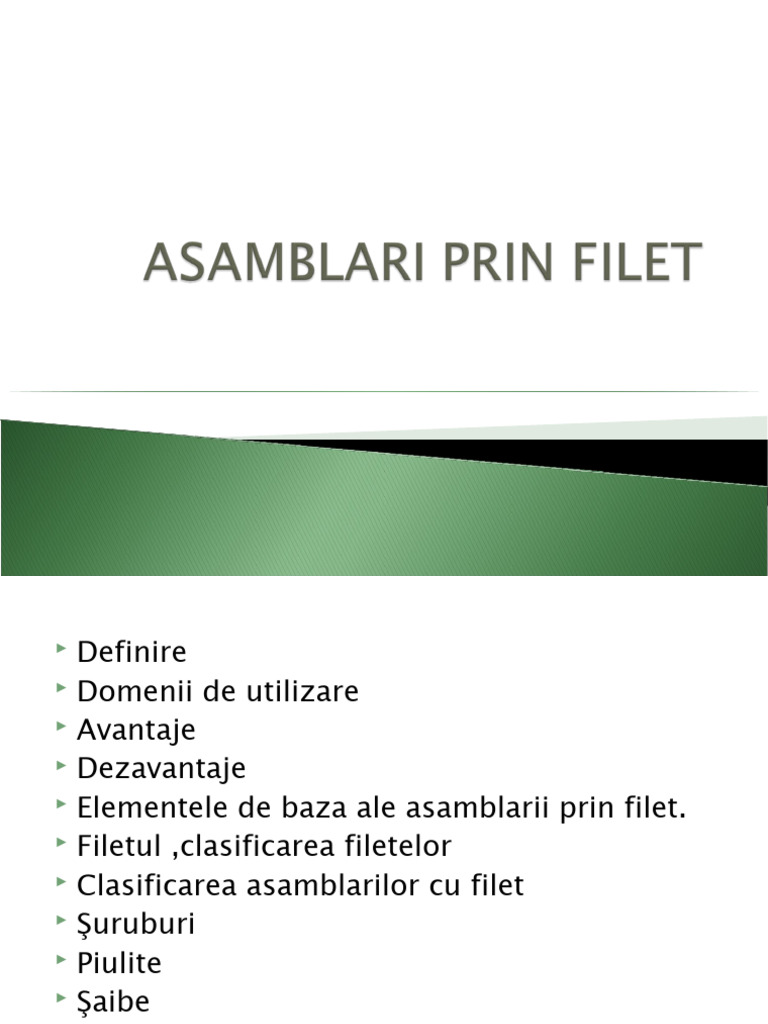 Asamblari Prin Filet 1 | PDF