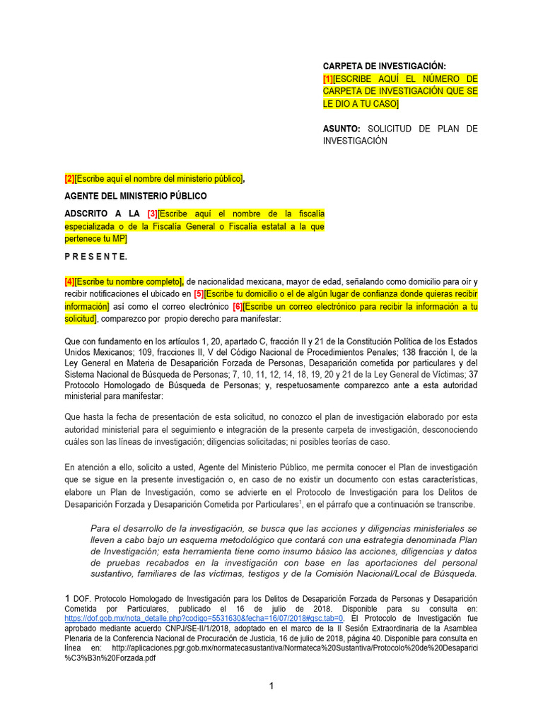 Formato 11 - Plan de Investigación | PDF | Gobierno | Justicia