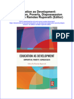 Full Ebook of Education As Development Deprivation Poverty Dispossession 1St Edition Ramdas Rupavath Editor Online PDF All Chapter