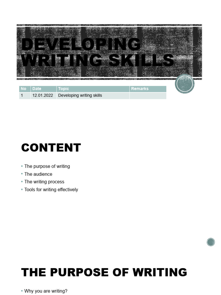 Writing Skills for Beginners | PDF | Art