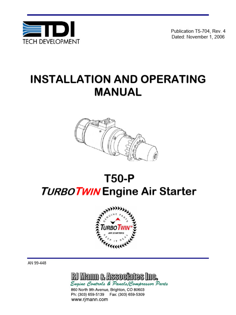 T50P Installation | PDF | Valve | Screw