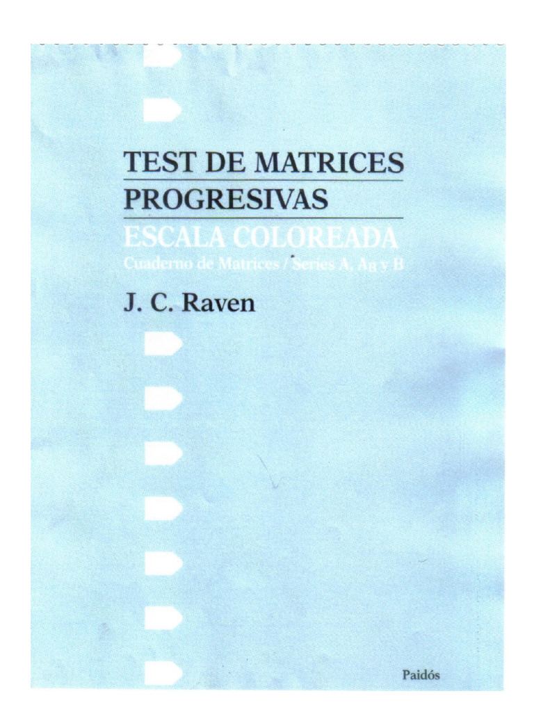 Test de Raven Para Imprimir PDF