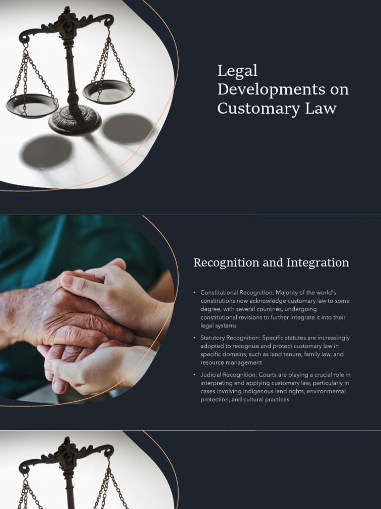 Customary Law: Key Legal Developments | PDF | Social Science | Law