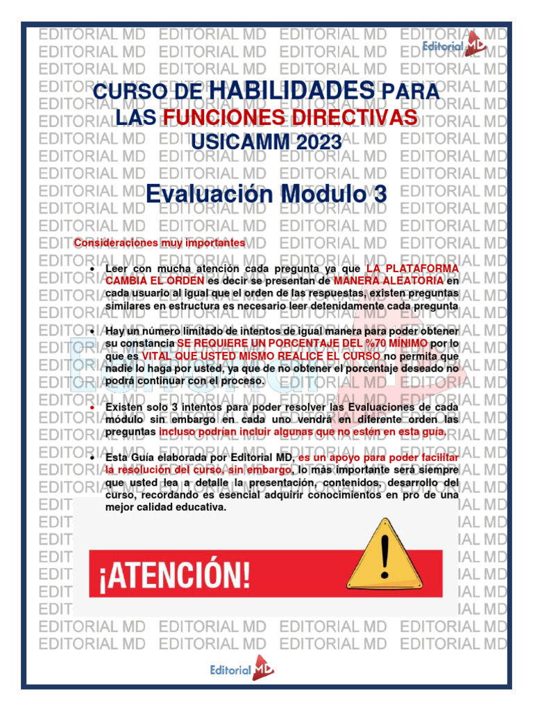 Respuestas Módulo 3 USICAMM 2023 | PDF | Empatía | Psicología Social