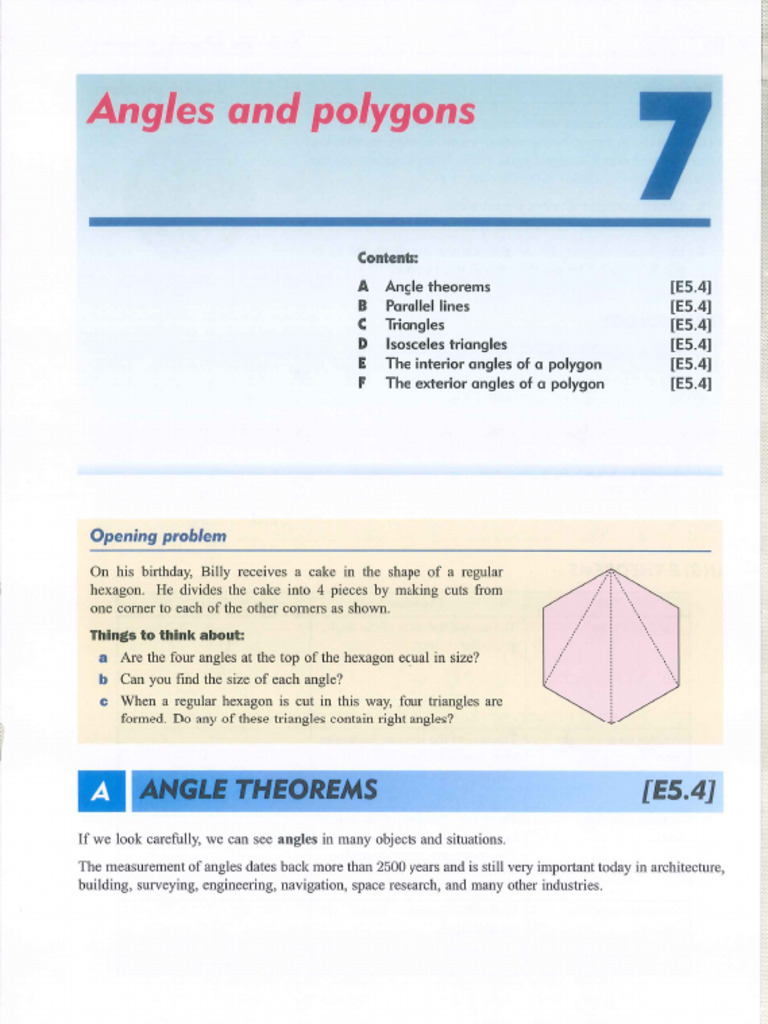 7) Angles and Polygons | PDF