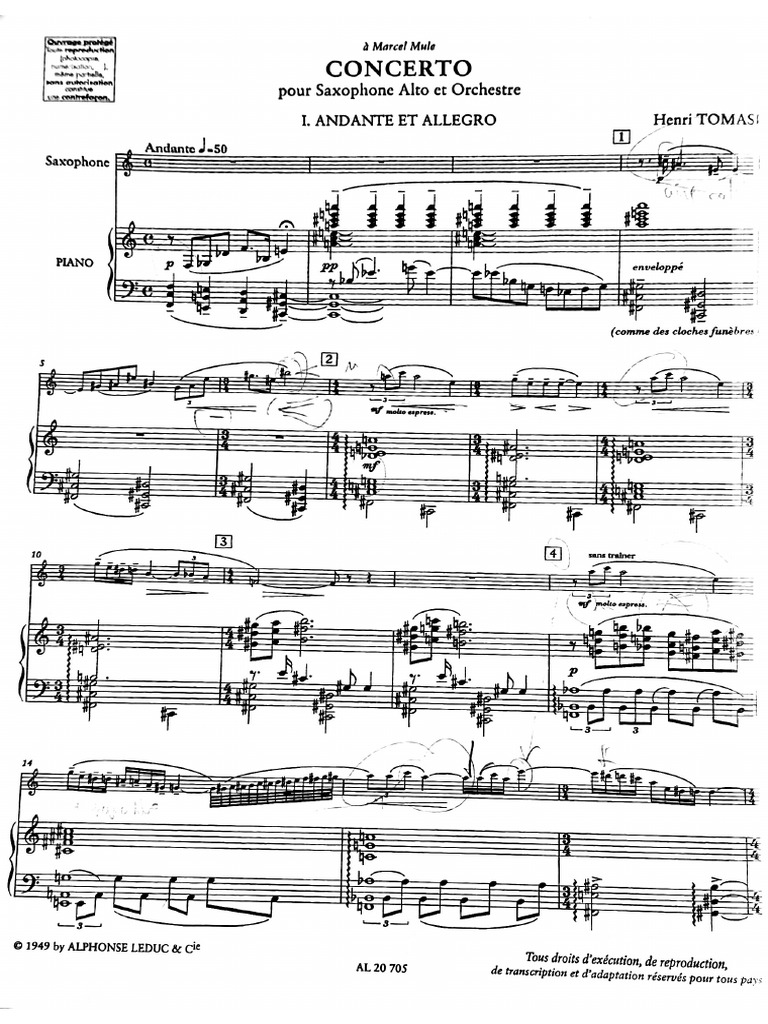 Tomasi Concerto 1°mov PDF