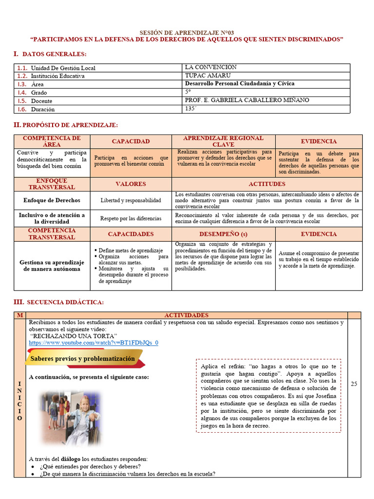 Defensa de Derechos en la Escuela | PDF | Aprendizaje | Derechos humanos