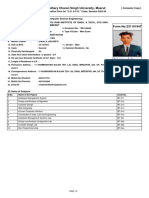 Chaudhary Charan Singh University, Meerut: (Computer Copy) Examination Form For "U.G. & P.G." Class, Session 2023-24