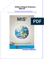 Full Mis 6Th Edition Bidgoli Solutions Manual Online PDF All Chapter