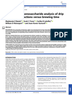 (2020) Batali Sensory and Monosaccharide Analysis of Drip Brew Coffee Fractions Versus Brewing Time