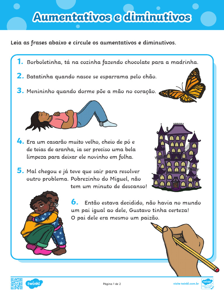 Aumentativos e Diminutivos em Português | PDF