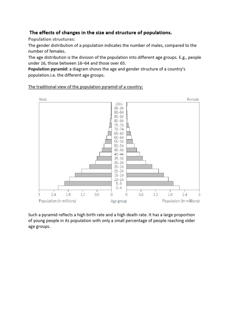 The Effects of Changes in The Size and Structure of Populations | PDF ...