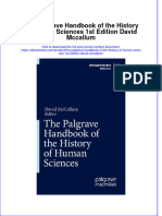 Ebook The Palgrave Handbook of The History of Human Sciences 1St Edition David Mccallum Online PDF All Chapter