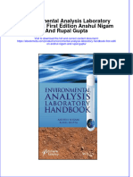 Full Ebook of Environmental Analysis Laboratory Handbook First Edition Anshul Nigam and Rupal Gupta Online PDF All Chapter