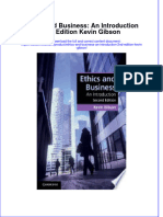 Full Ebook of Ethics and Business An Introduction 2Nd Edition Kevin Gibson Online PDF All Chapter