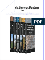 Full Ebook of Environmental Management Handbook Second Edition Six Volume Set Brian D Fath Online PDF All Chapter