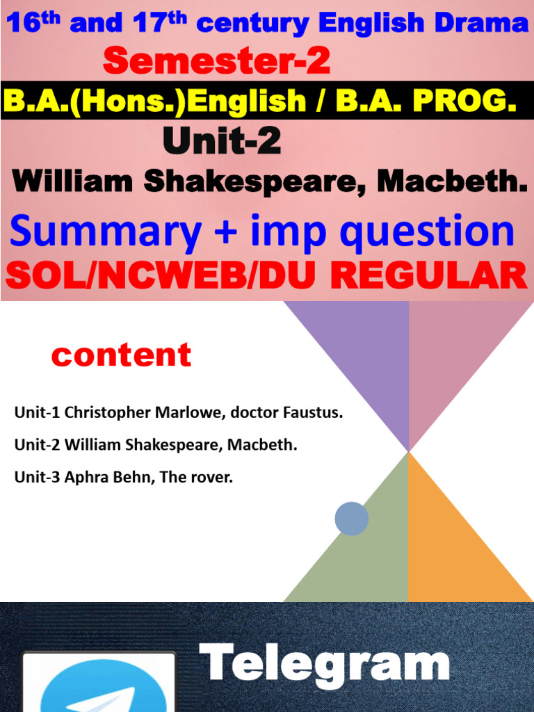 Macbeth: Ambition and Downfall | PDF | Macbeth | William Shakespeare