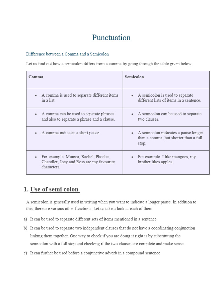 Punctuation 9D | PDF | Comma | Syntax