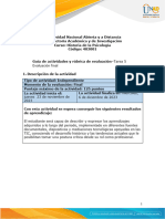 Guia de Actividades y Rúbrica de Evaluación - Tarea 5 - Evaluación Final