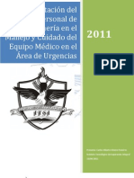 Capacitacion Del Personal de Enfermeria en El Uso y Cuidado de Equipo Medico