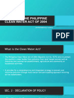 RA 9275 OR THE PHILIPPINES CLEAN WATER ACT gr.3