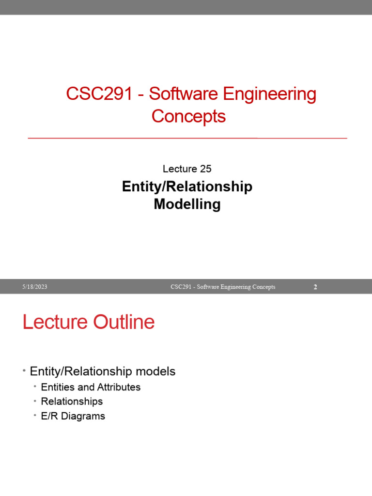 Entity Relationship Modelling Overview | PDF | Conceptual Model | Computing
