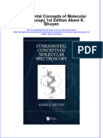 Full Ebook of Fundamental Concepts of Molecular Spectroscopy 1St Edition Abani K Bhuyan Online PDF All Chapter