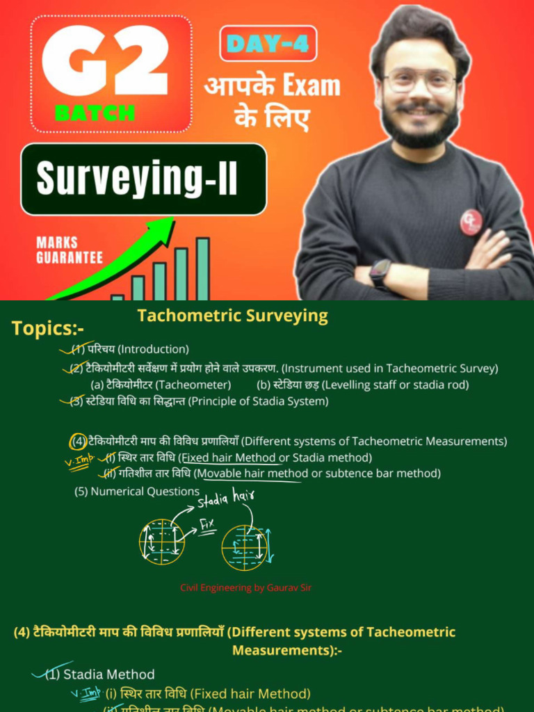 Surveying-2 G2 Batch L-4 | PDF
