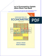 Full Introduction To Econometrics Update 3Rd Edition Stock Test Bank Online PDF All Chapter
